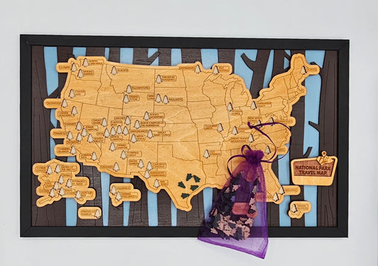National Park Travel Map 11"X18"