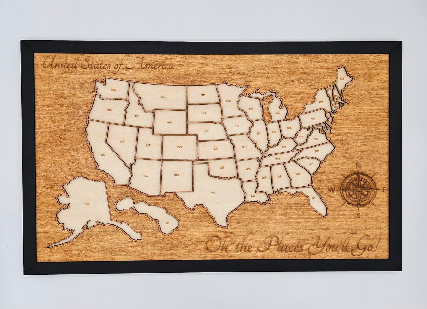 USA Travel Map 11"X18"