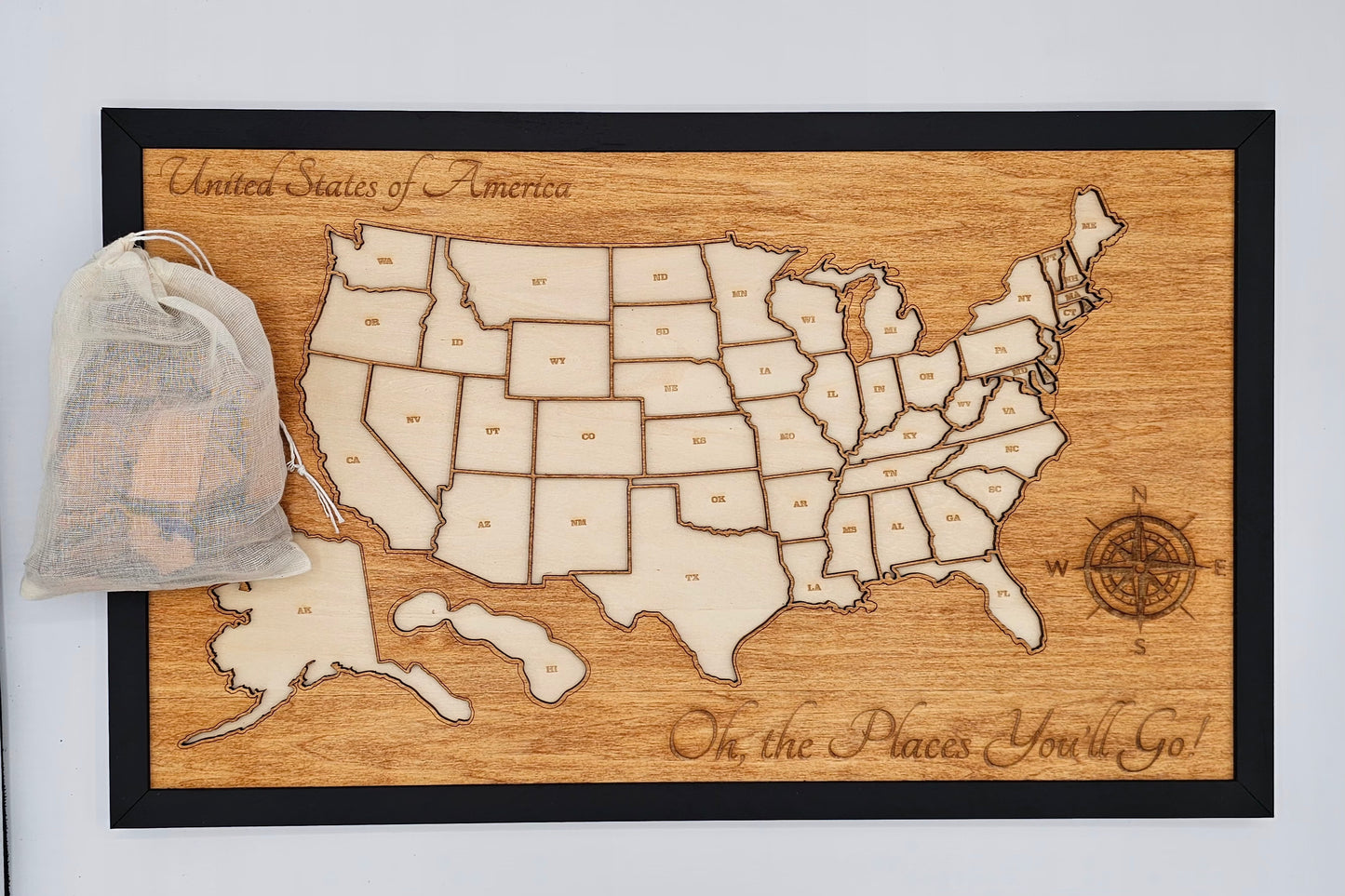 USA Travel Map 11"X18"