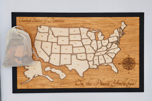 USA Travel Map 11"X18"